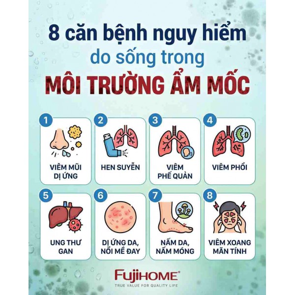 CẢNH BÁO: 8 CĂN BỆNH NGUY HIỂM DO NẤM MỐC GÂY RA – ĐỪNG COI THƯỜNG SỨC KHỎE GIA ĐÌNH!