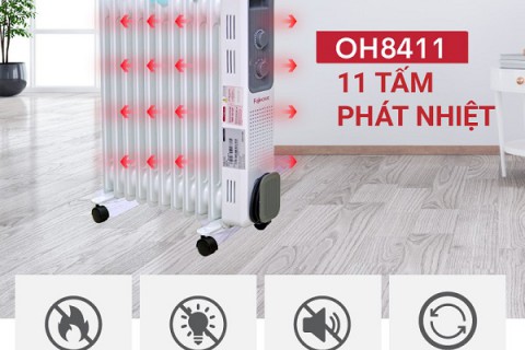 Máy Sưởi Dầu Fujihome: Hơi Ấm Dịu Êm, Giữ Nhiệt Bền Lâu Cho Cả Đêm Dài