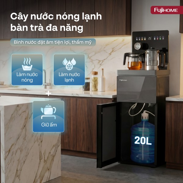 Đánh giá Fujihome TB2411N-VOICE: Cây nước bàn trà điều khiển giọng nói Tiếng Việt đầu tiên tại Việt Nam