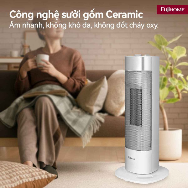 Máy Sưởi Gốm Ceramic Fujihome: Giải Pháp Sưởi Ấm An Toàn Cho Hệ Hô Hấp