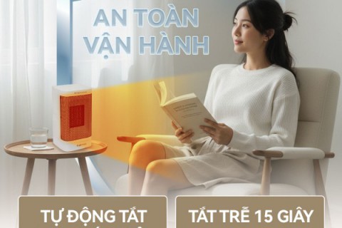 Phòng Nhỏ, Bàn Làm Việc? Đã Có Quạt Sưởi Gốm Mini Fujihome FH600