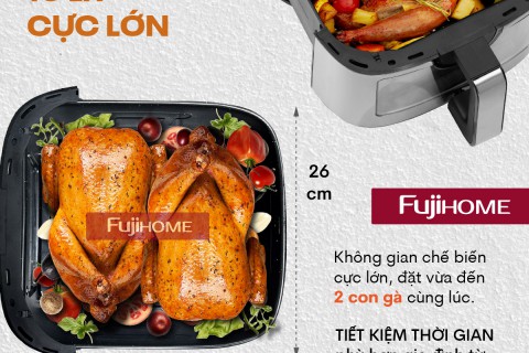 Bí Quyết Chọn Dung Tích Nồi Chiên Không Dầu Fujihome Phù Hợp Cho Gia Đình Bí Quyết Chọn Dung Tích Nồi Chiên Không Dầu Fujihome Phù Hợp Cho Gia Đình