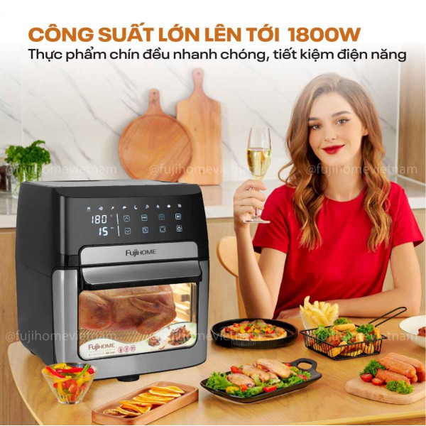 Bận Rộn Mấy Cũng Có Bữa Cơm Ngon: Bí Quyết Từ Nồi Chiên Công Suất Lớn Fujihome
