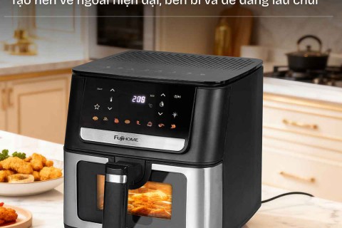 Nồi Chiên Không Dầu Fujihome: Giải Pháp Ăn Lành Sống Khỏe, Giảm 80% Lượng Dầu Mỡ Nồi Chiên Không Dầu Fujihome: Giải Pháp Ăn Lành Sống Khỏe, Giảm 80% Lượng Dầu Mỡ