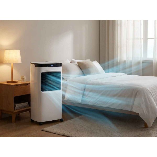 Fujihome AC-12: Định Nghĩa Lại Máy Làm Mát Hơi Nước Với Công Nghệ Lọc Không Khí Ionizer