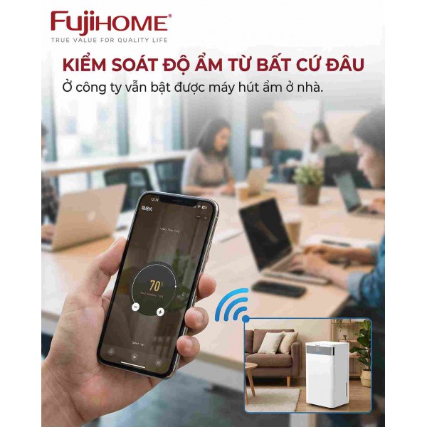 Máy Hút Ẩm FujiHOME NW 2026: Đột Phá Công Nghệ "Smart Home" Nâng Tầm Sống Khỏe