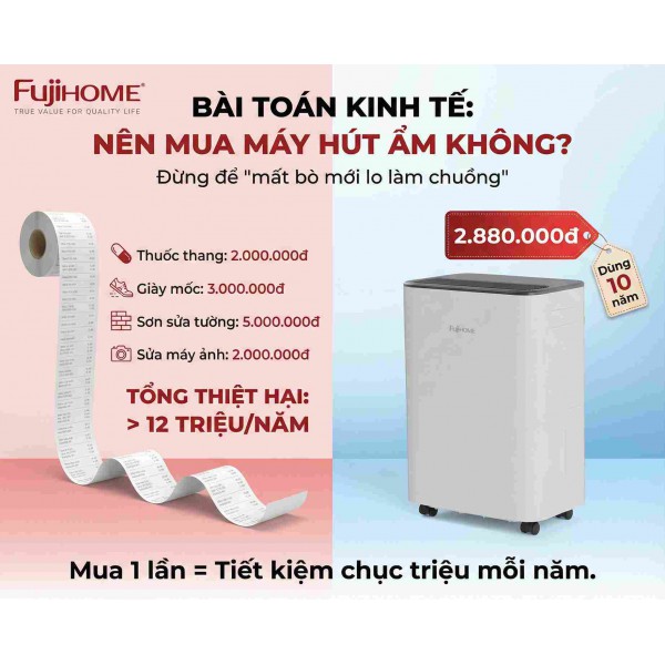 Chi phí THỰC SỰ khi KHÔNG có máy hút ẩm: Sai lầm "tiết kiệm" tốn hàng triệu đồng