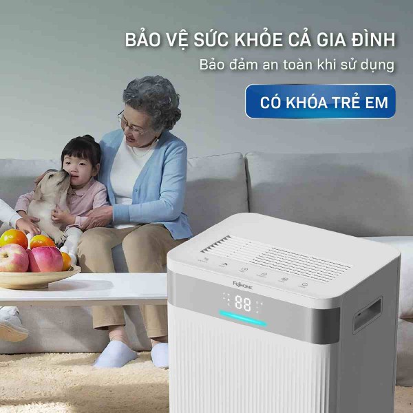 Máy Hút Ẩm HEPA Fujihome: Giải Pháp Toàn Diện Cho Người Dị Ứng Và Sức Khỏe Gia Đình