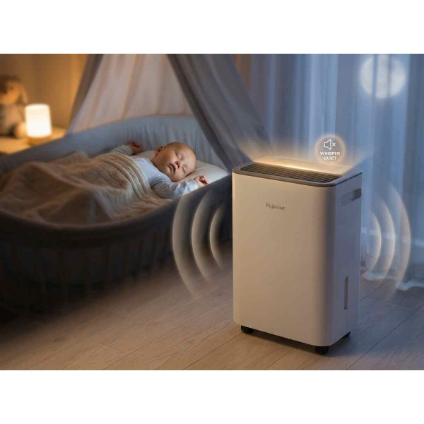 Giấc Ngủ Ngon Hơn Với Máy Hút Ẩm Fujihome Độ Ồn Thấp: "Vũ Khí" Êm Ái Cho Phòng Ngủ