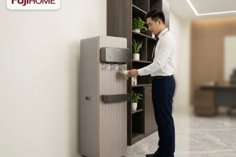 Fujihome WP9201C: Máy Lọc Nước RO Nóng Lạnh Cho Văn Phòng & Trường Học