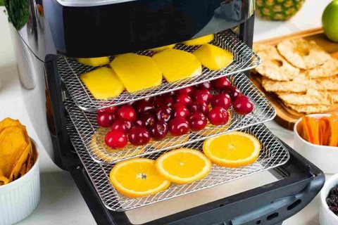 Biến Nồi Chiên Không Dầu Fujihome Thành Máy Sấy Hoa Quả Siêu Tiện Lợi