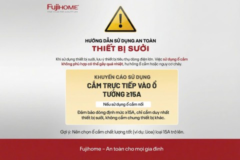 THÔNG TIN MINH BẠCH TỪ FUJIHOME VỀ TRƯỜNG HỢP PHẢN ÁNH SỰ CỐ MÁY SƯỞI TRÊN MẠNG XÃ HỘI