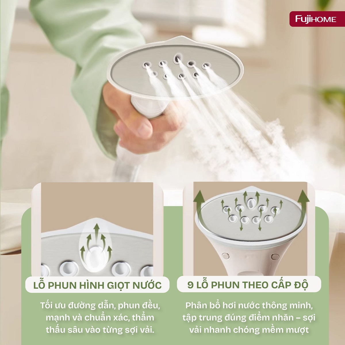 Bàn Là Cây Hơi Nước Fujihome SI18DBW