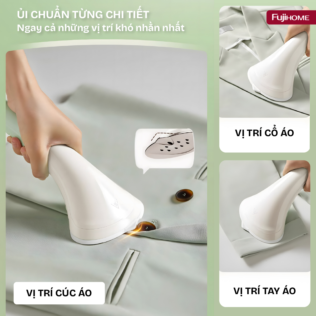 Bàn Là Cây Hơi Nước Fujihome SI18DBW