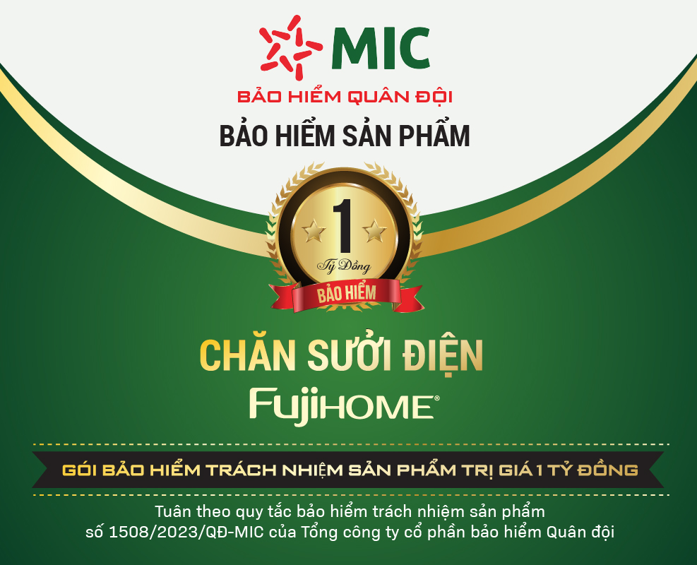 Chăn Điện Sưởi ấm bằng nước nóng Fujihome HB1820PRO