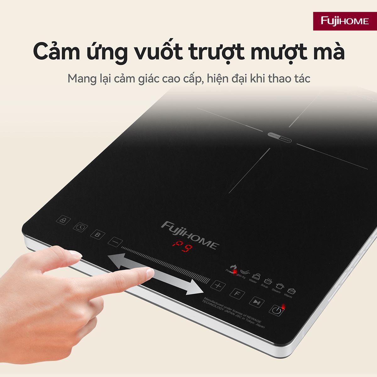 Bếp từ tròn đơn Fujihome IC1391