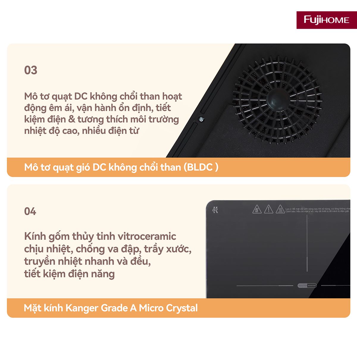Bếp từ tròn đơn Fujihome IC1391