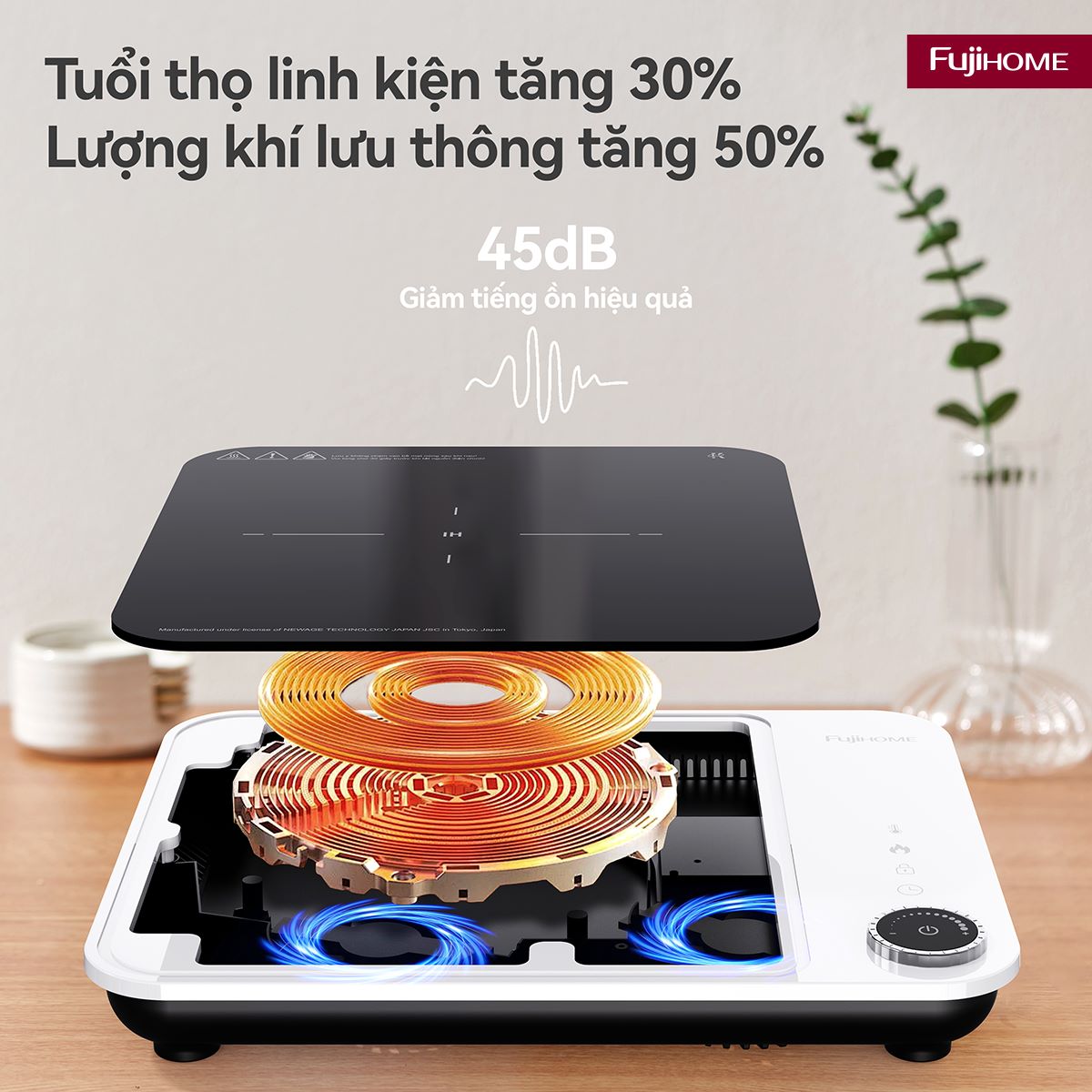 Bếp từ tròn đơn Fujihome IC1391