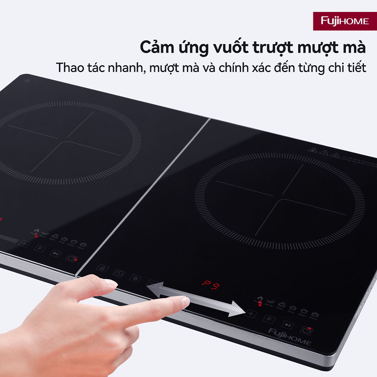 Bếp từ đôi Fujihome IC2123