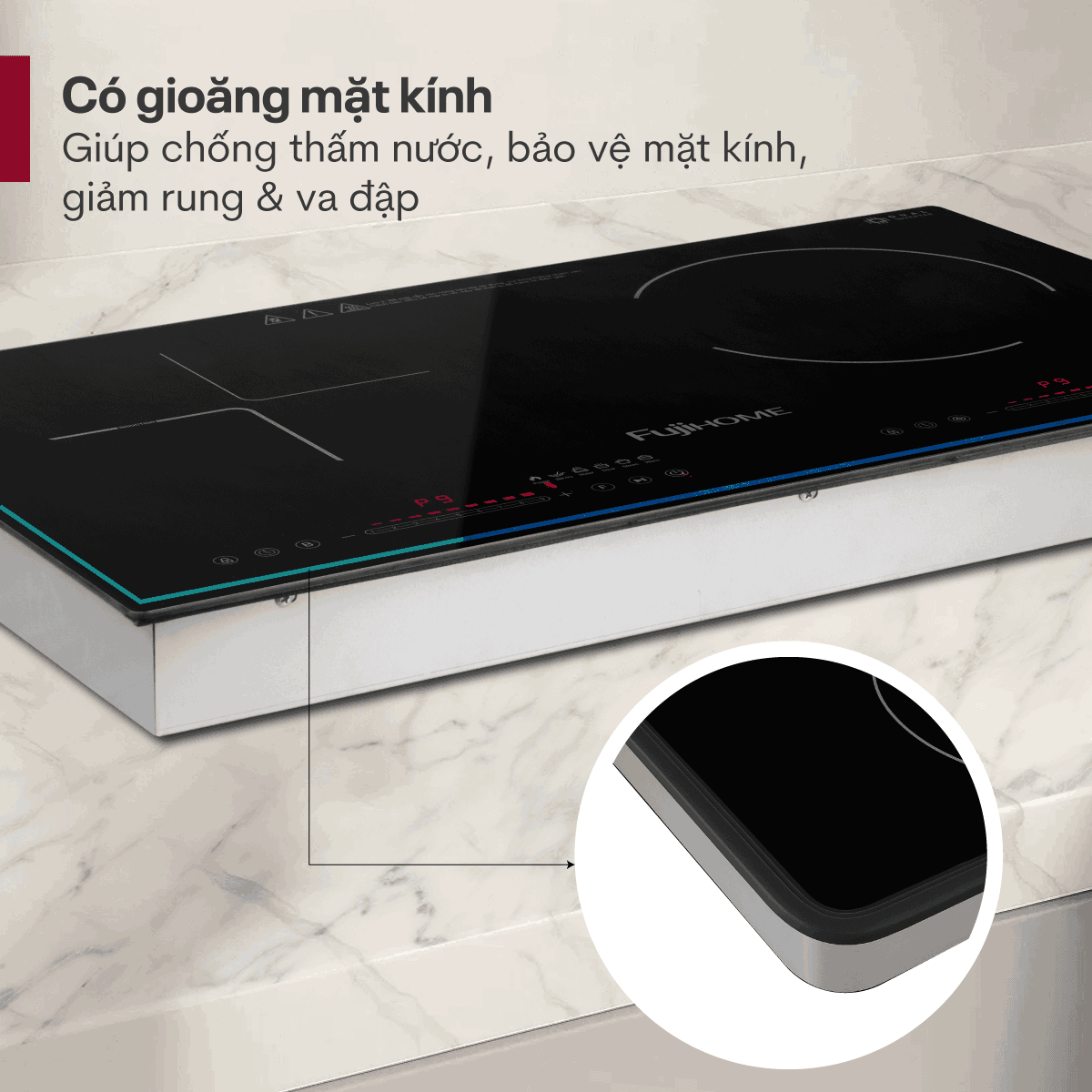 Bếp đôi từ và hồng ngoại Fujihome IC2519