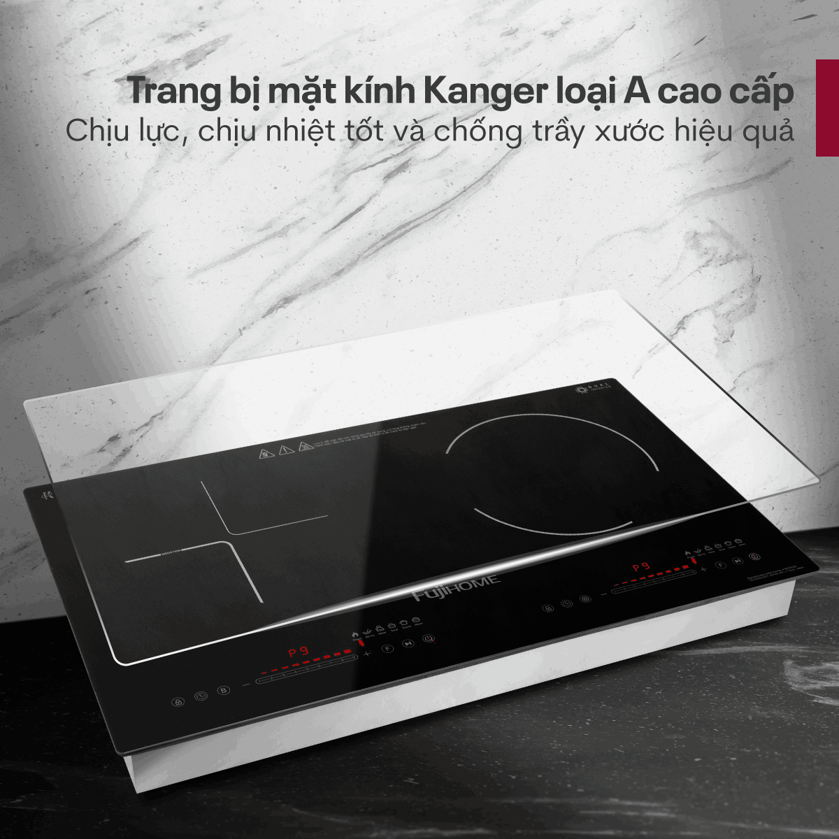 Bếp đôi từ và hồng ngoại Fujihome IC2519