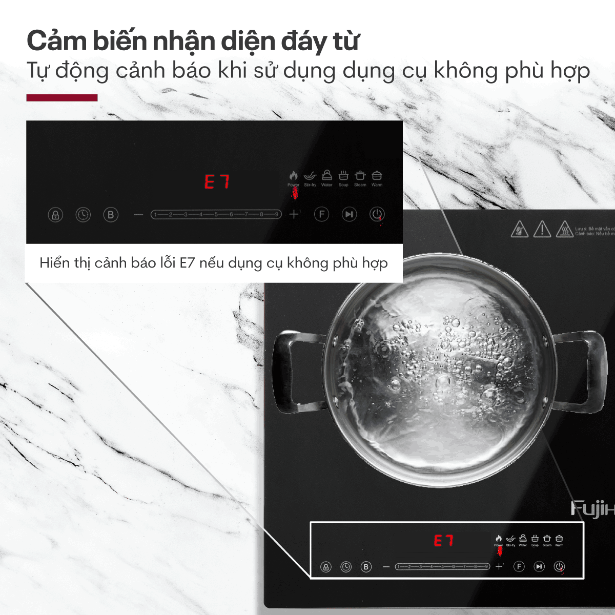 Bếp đôi từ và hồng ngoại Fujihome IC2519