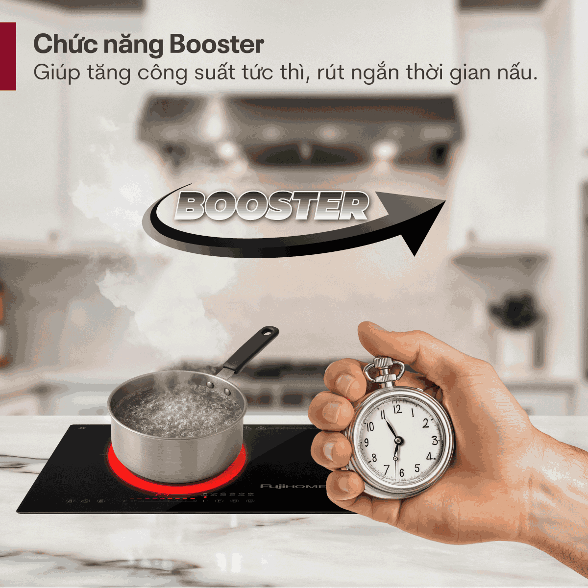 Bếp đôi từ và hồng ngoại Fujihome IC2519