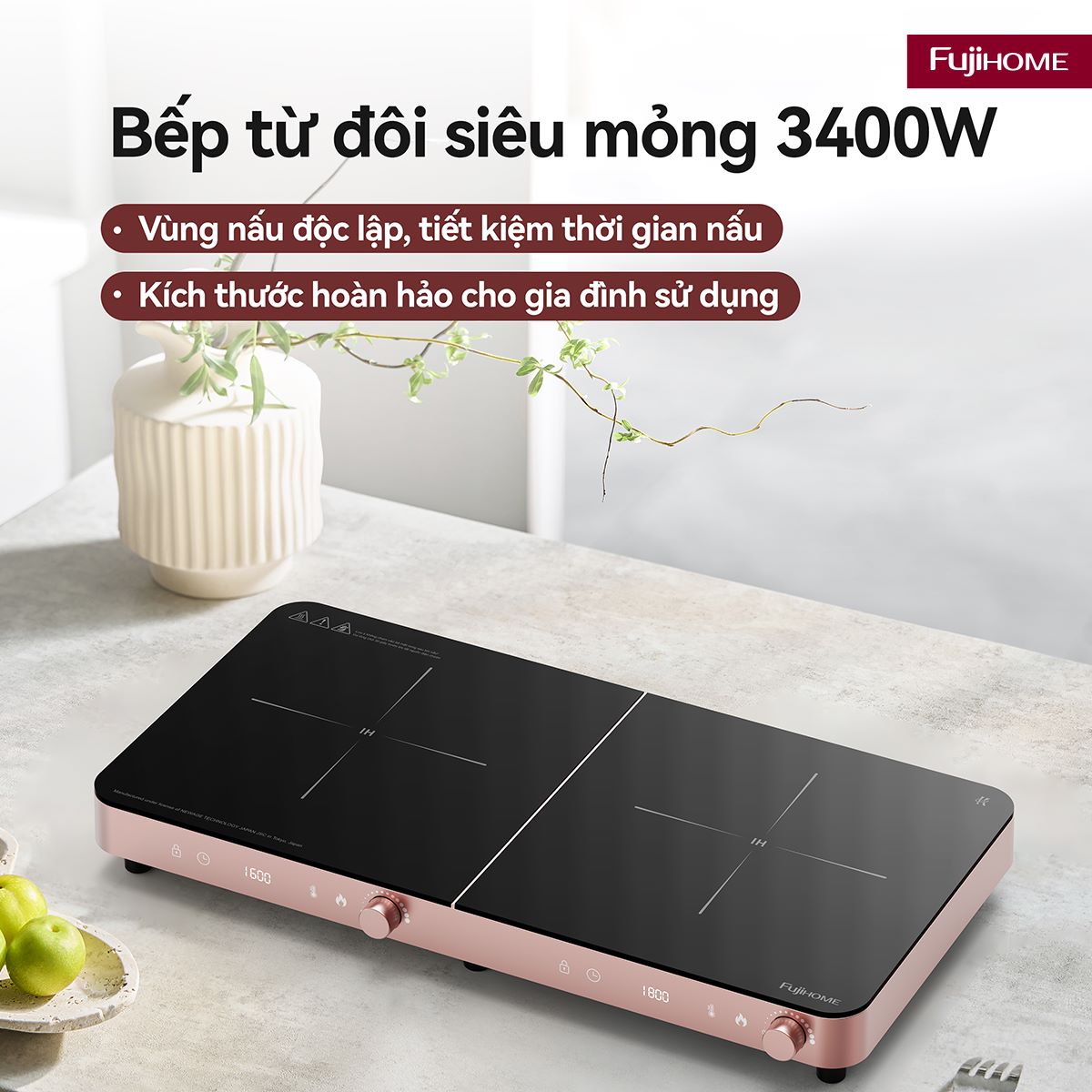 Bếp Từ Đôi Fujihome IC2602P