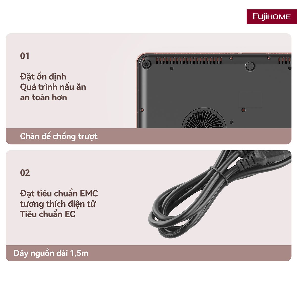 Bếp Từ Đôi Fujihome IC2602P