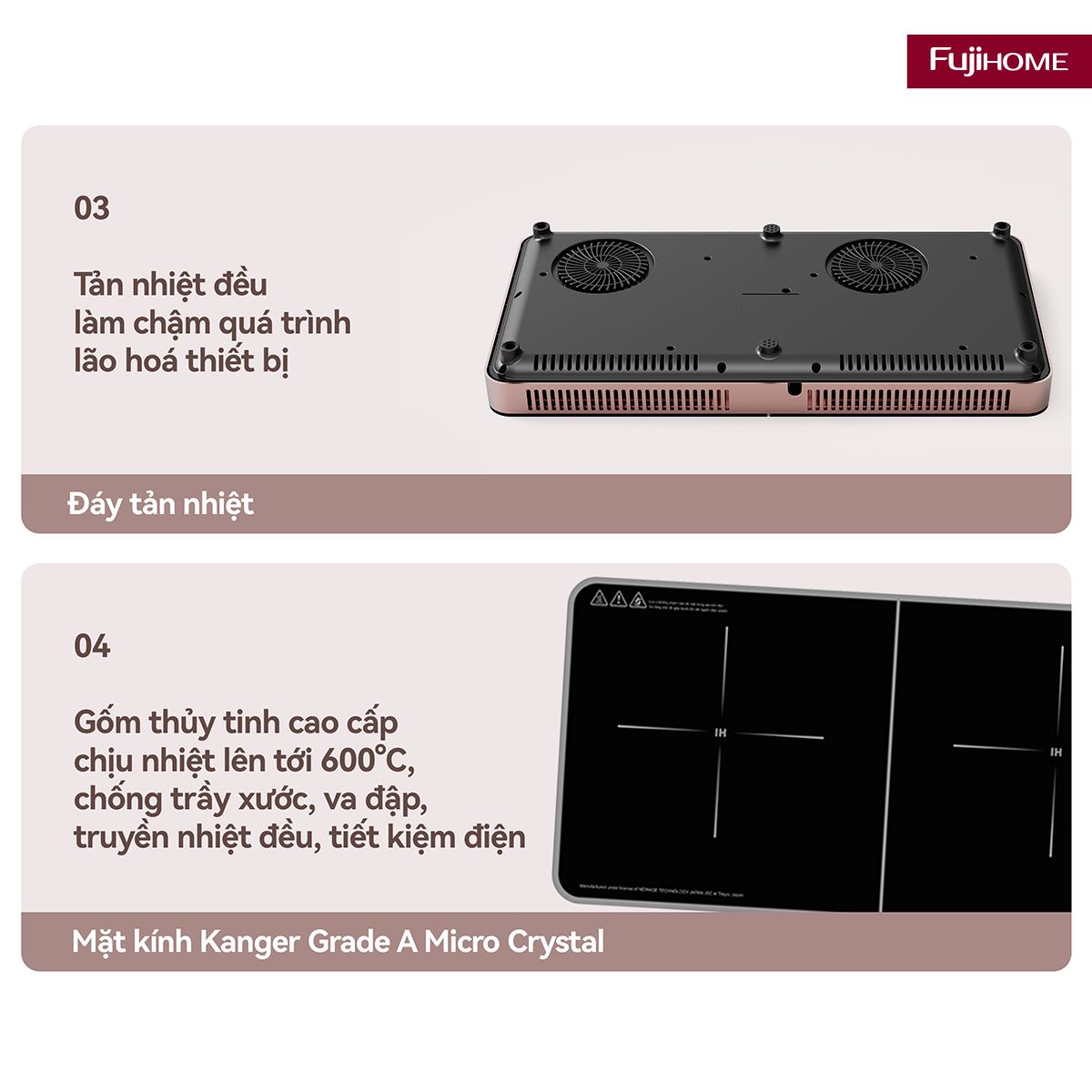 Bếp Từ Đôi Fujihome IC2602P
