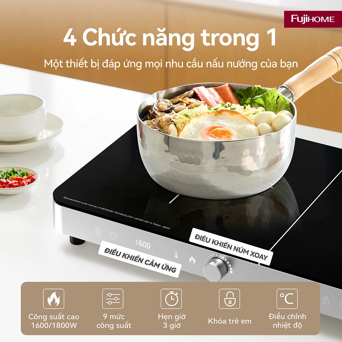 Bếp Từ Đôi Fujihome IC2602S