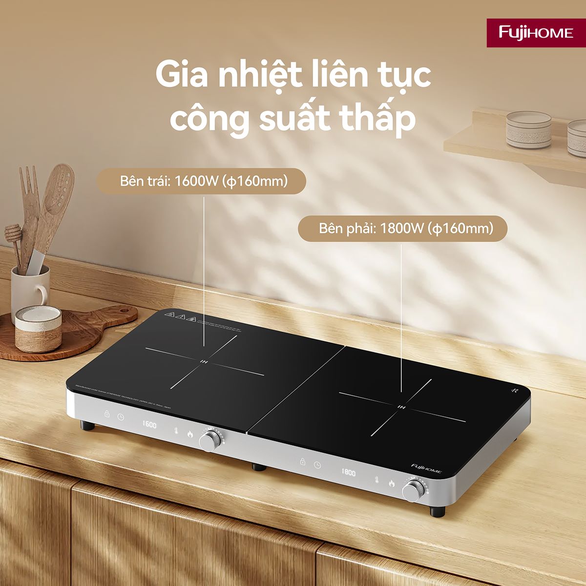 Bếp Từ Đôi Fujihome IC2602S