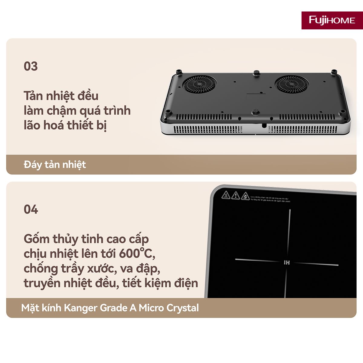 Bếp Từ Đôi Fujihome IC2602S