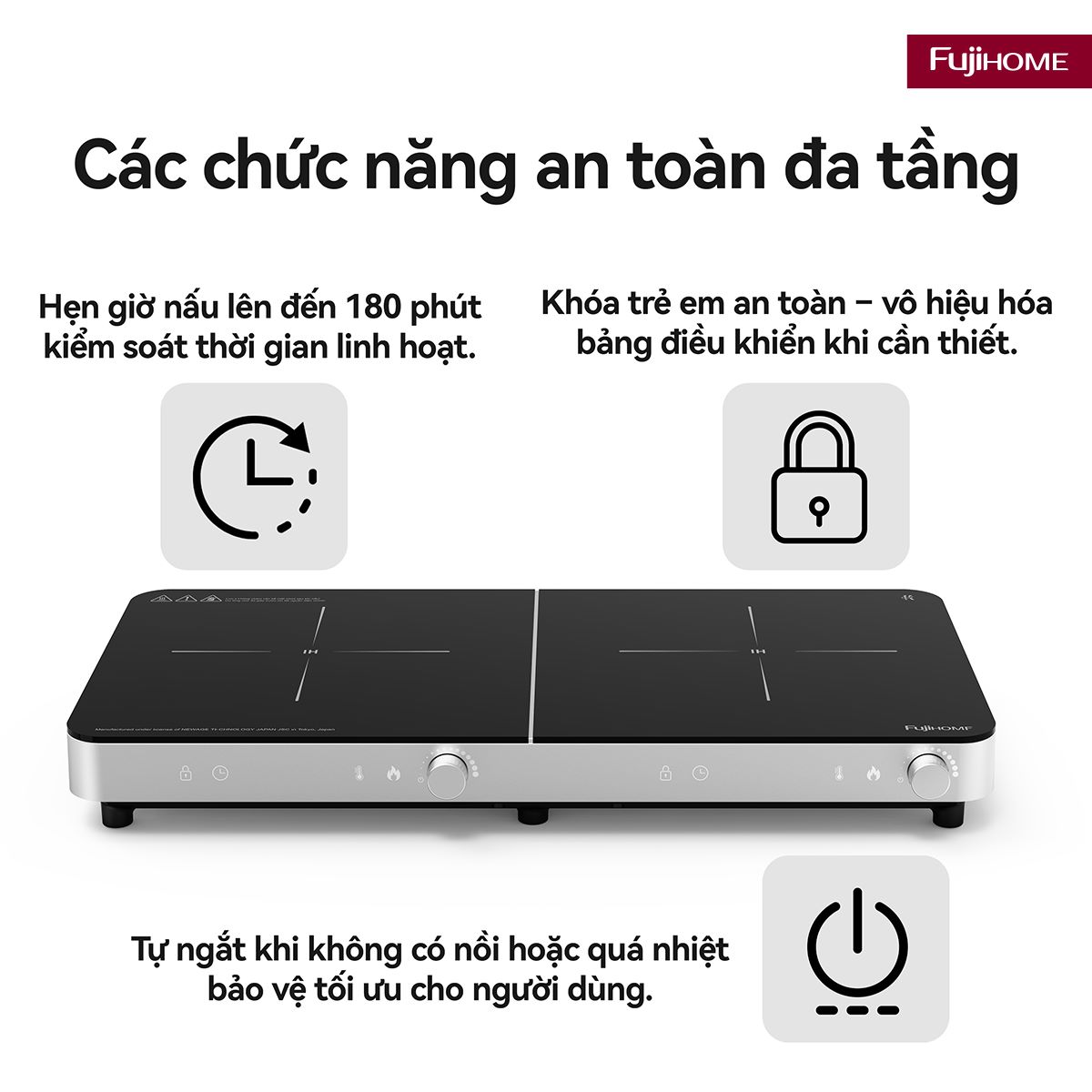 Bếp Từ Đôi Fujihome IC2602S