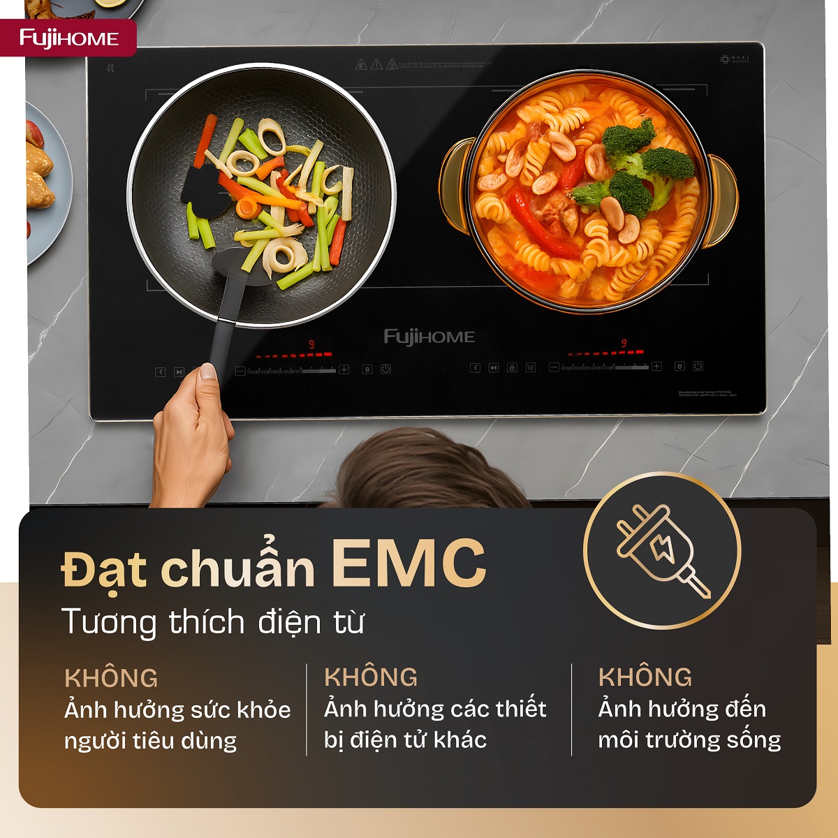 Bếp từ đôi Fujihome IC2622