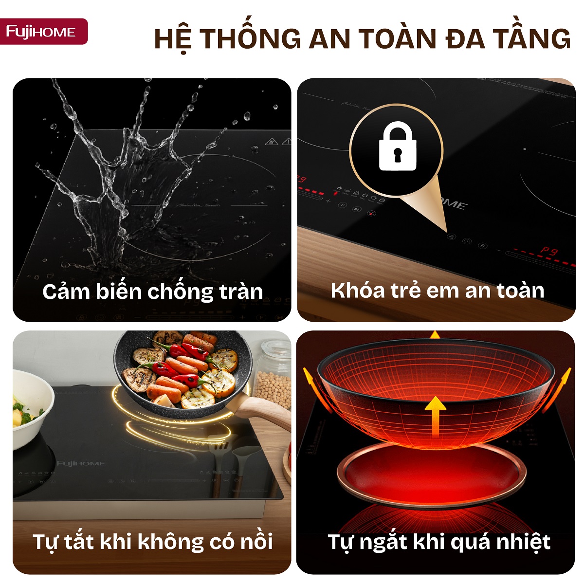 Bếp từ đôi Fujihome IC2623