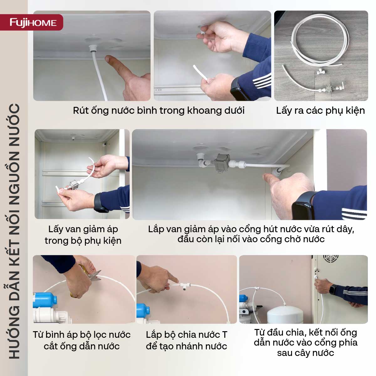 Cây nước bàn trà cao cấp có ngăn khử khuẩn UV Fujihome TB238N-UV