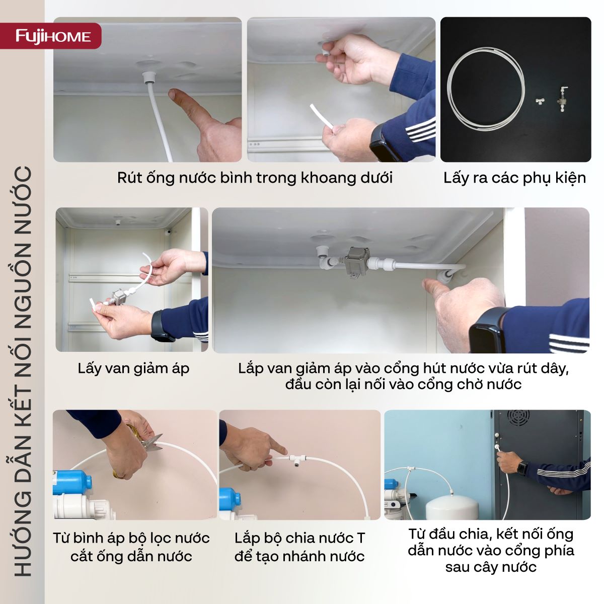 Cây nước nóng lạnh kết hợp bàn pha trà, cafe Fujihome TB392N