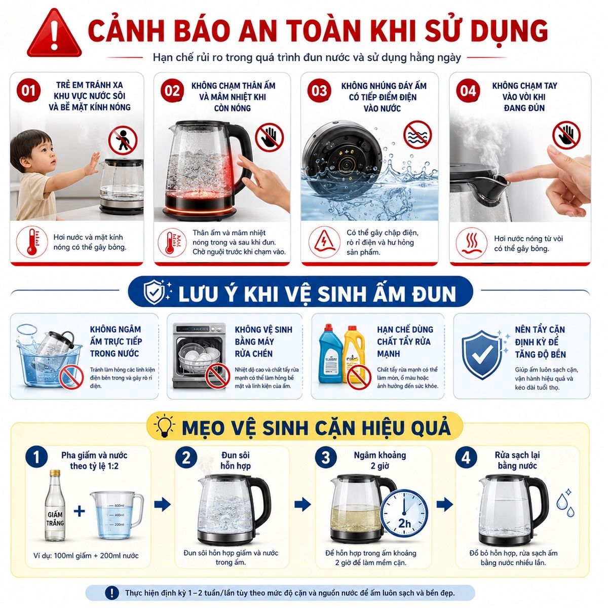Máy pha trà nước nóng để bàn thông minh Fujihome TB503T