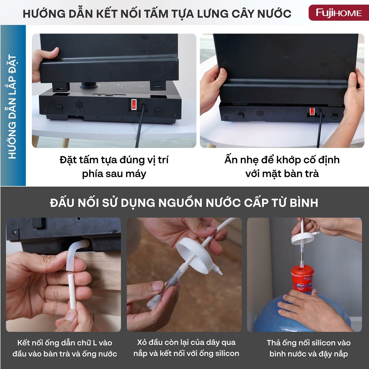 Máy pha trà nước nóng để bàn thông minh Fujihome TB503T
