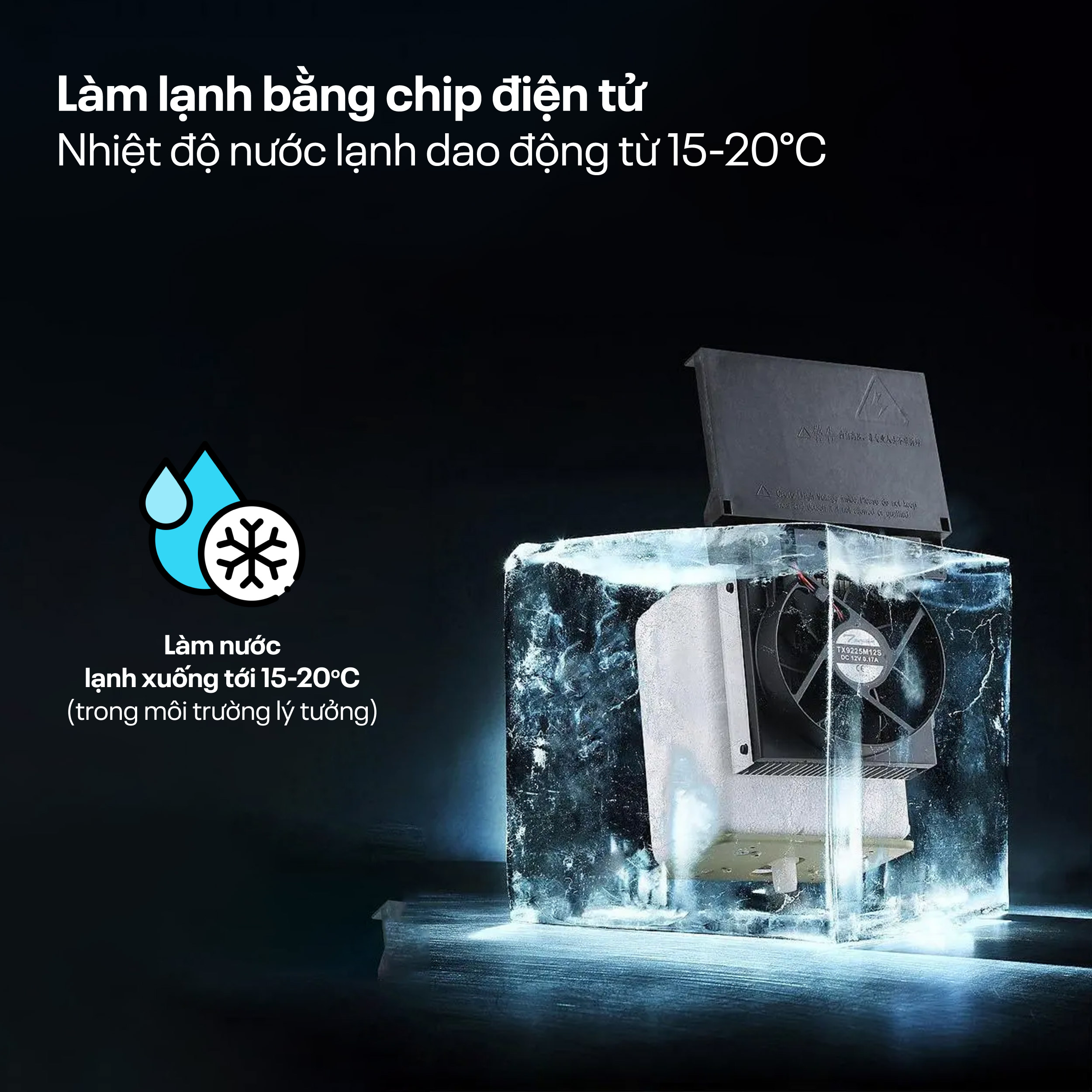 Cây nước nóng lạnh kết hợp bàn pha trà, cafe Fujihome TB815