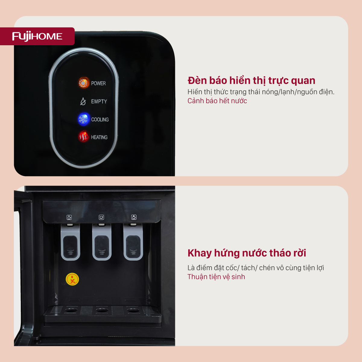 Cây nước nóng lạnh Fujihome WD11C
