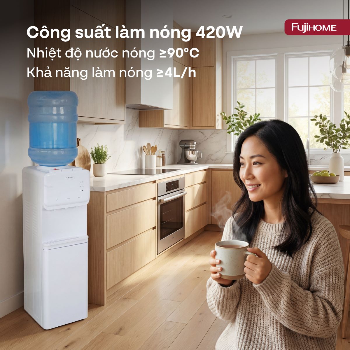Cây nước nóng lạnh Fujihome WD91E