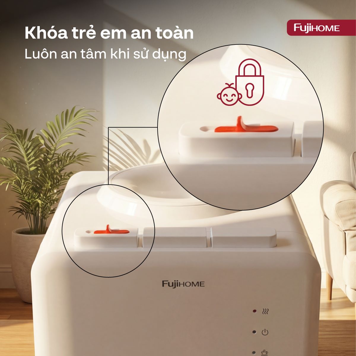 Cây nước nóng lạnh Fujihome WD91E
