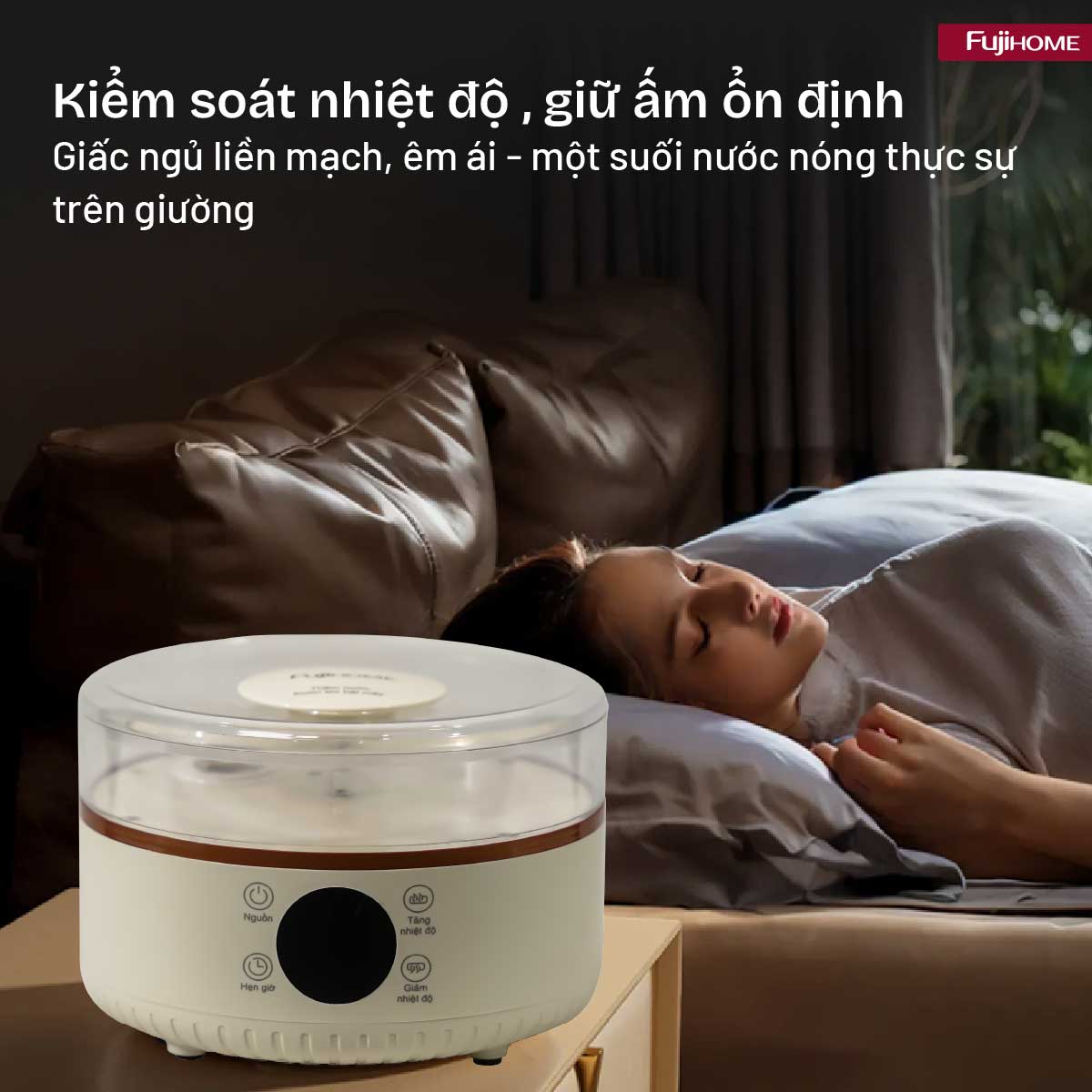 Chăn Điện Sưởi ấm bằng nước nóng Fujihome HB1820E