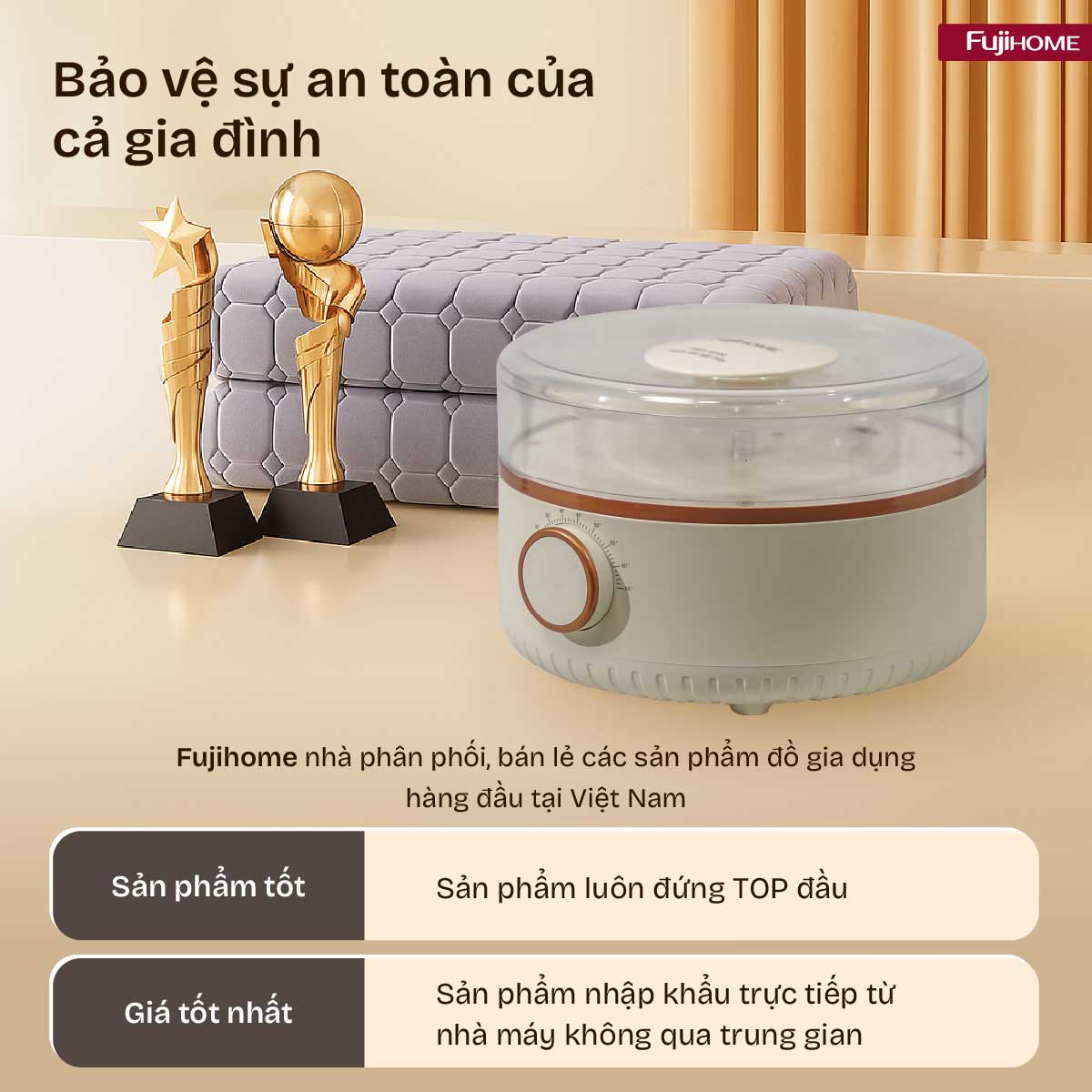 Chăn Điện Sưởi Ấm Bằng Nước Nóng Fujihome HB1820M