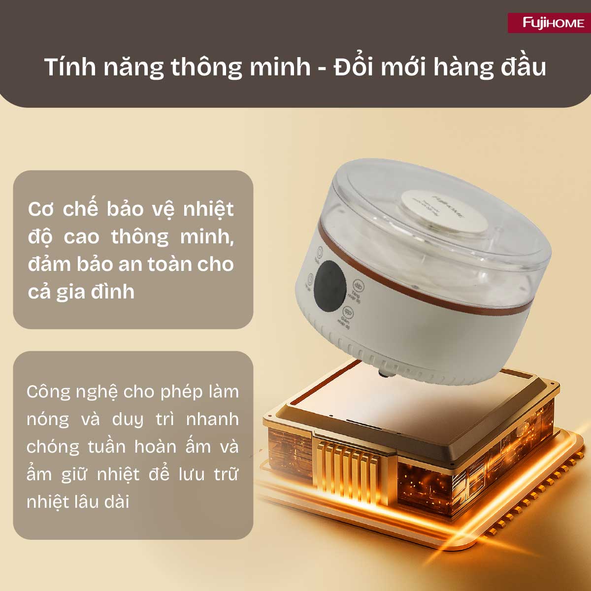 Chăn Điện Sưởi ấm bằng nước nóng Fujihome HB1820E