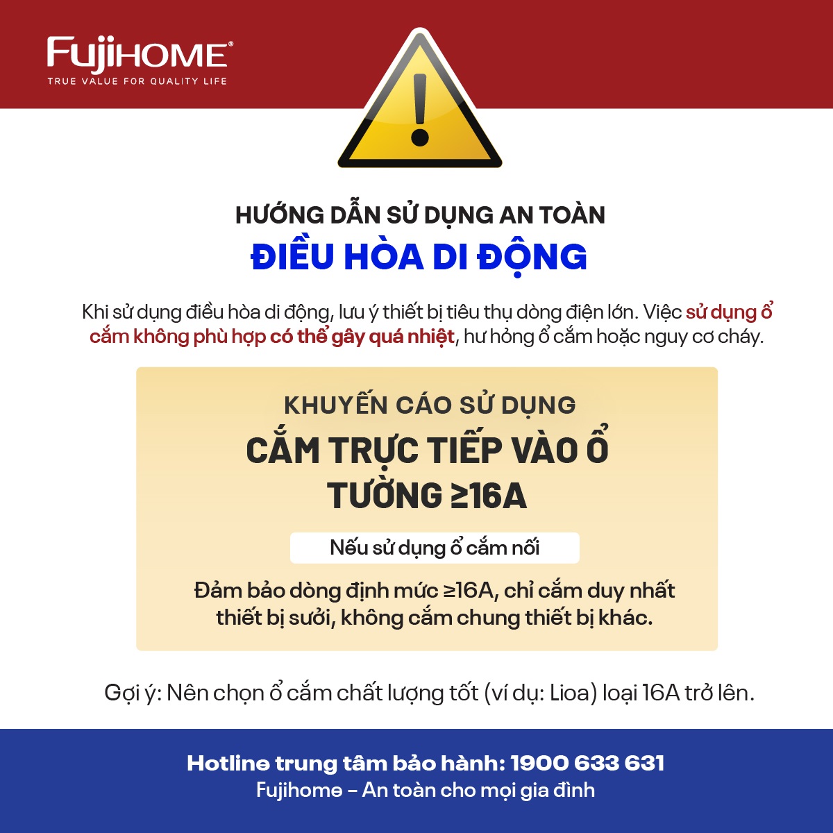 Điều hòa di động thế hệ mới, điều khiển thông minh - cửa gió lớn Fujihome PAC12N