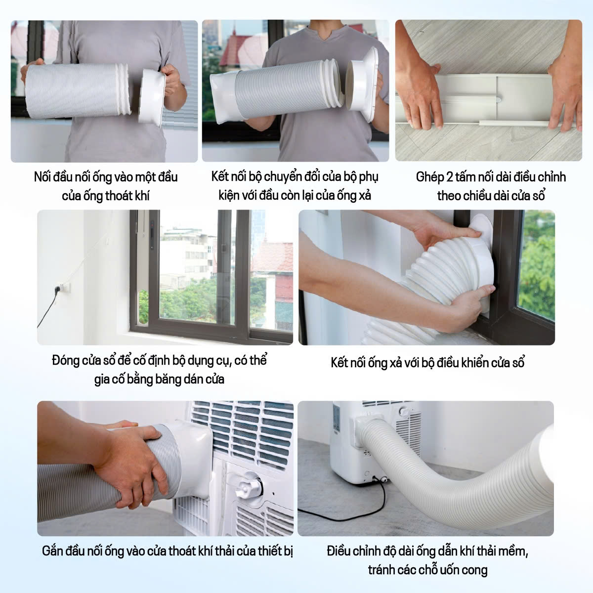 Điều hòa di động thế hệ mới, điều khiển thông minh - cửa gió lớn Fujihome PAC14N