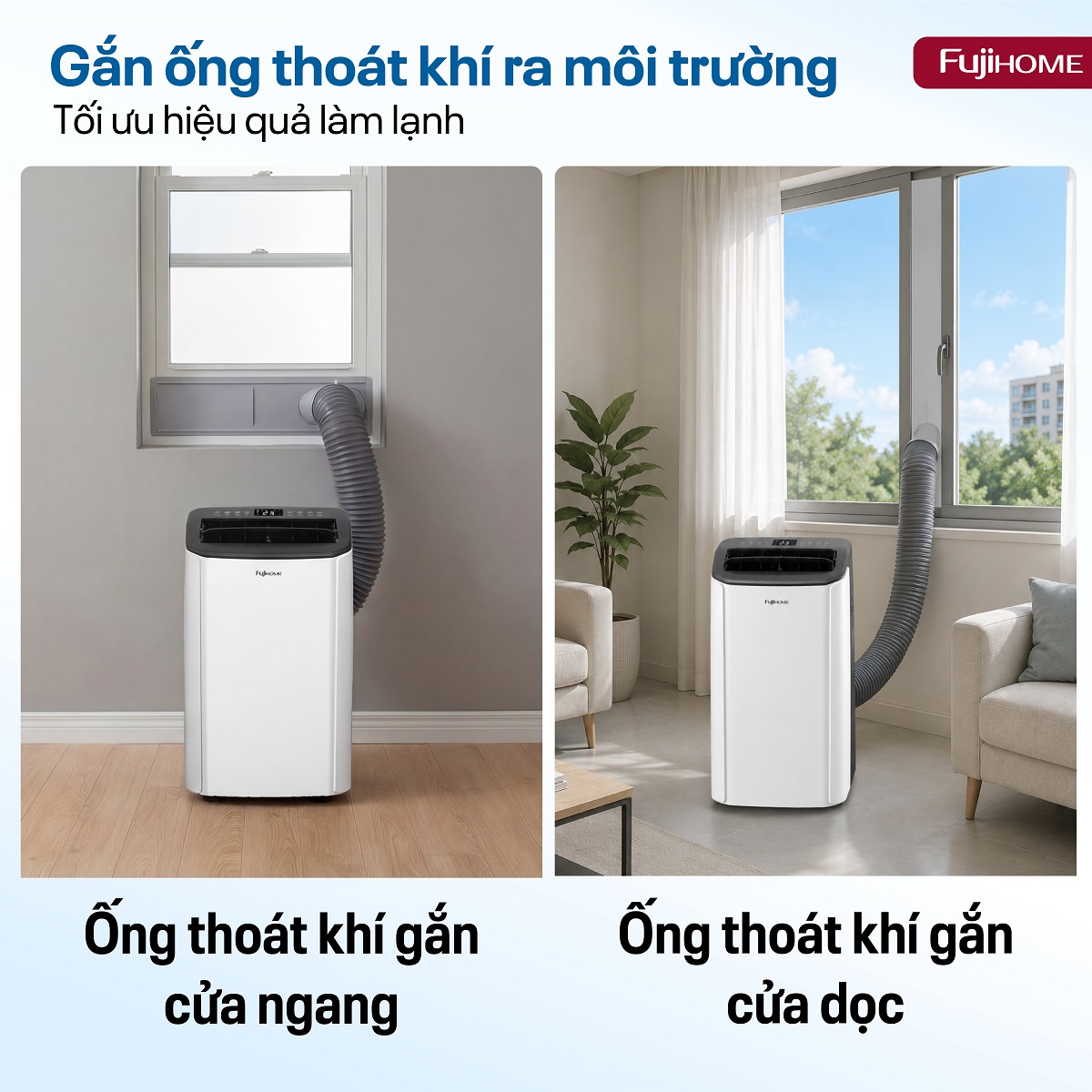 Điều hòa di động Fujihome PAC14PRO INVERTER Linh hoạt, làm lạnh nhanh